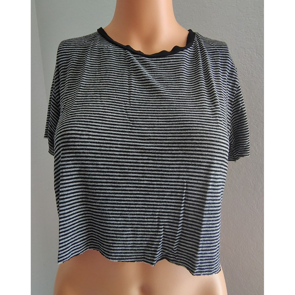 Fitz + Eddi Striped Crop Top Shirt - Size XS